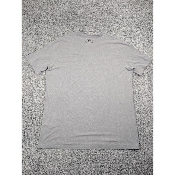 Under Armour Shirt Men Extra Large Gray Athleisure Gym Training Football Tee - Picture 5 of 6